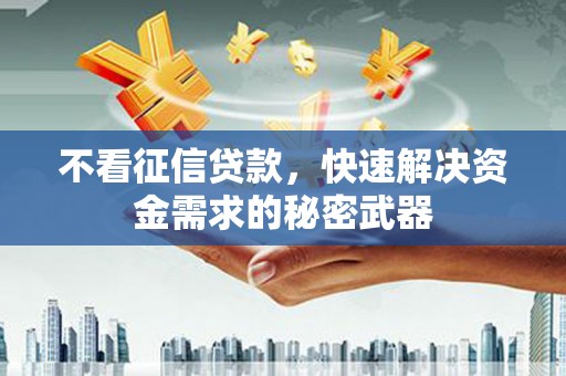 绿岛不看征信贷款，快速解决资金需求的秘密武器