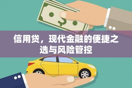 绿岛信用贷，现代金融的便捷之选与风险管控