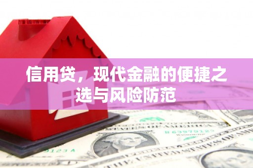 绿岛信用贷，现代金融的便捷之选与风险防范