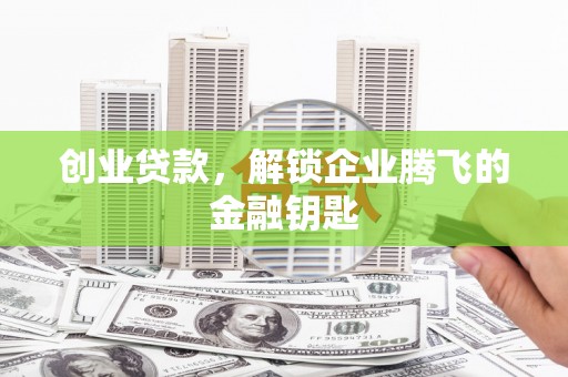 绿岛创业贷款，解锁企业腾飞的金融钥匙